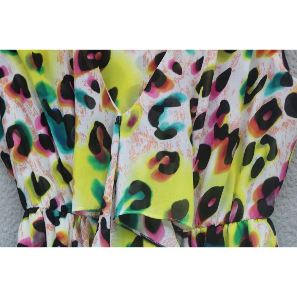 XOXO Chiffon Colorful Asymmetrical Dress-Size Medium-Pockets-Fairy-Whimsigoth - Picture 3 of 13